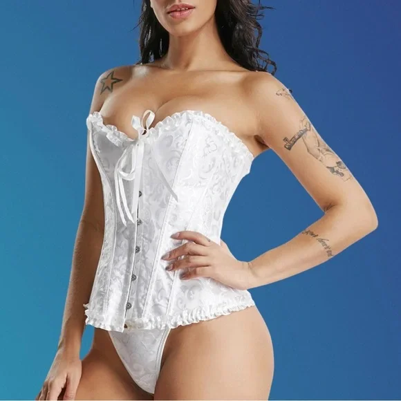 Beautiful White Corset - Picture 2 of 5
